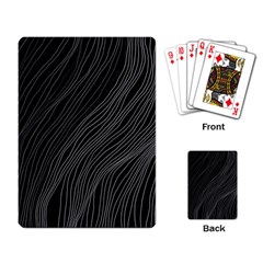 Abstract Art Black White Drawing Lines Unique Playing Cards Single Design (rectangle)