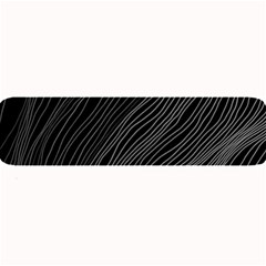 Abstract Art Black White Drawing Lines Unique Large Bar Mat