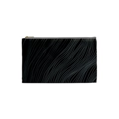 Abstract Art Black White Drawing Lines Unique Cosmetic Bag (small)