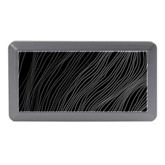 Abstract Art Black White Drawing Lines Unique Memory Card Reader (mini)