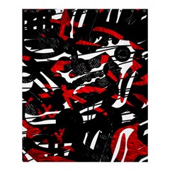 Shape Line Red Black Abstraction Shower Curtain 60  X 72  (medium) 