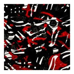 Shape Line Red Black Abstraction Banner and Sign 3  x 3  Front