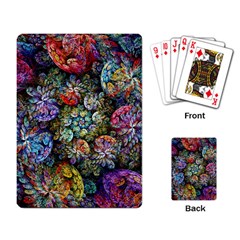 Floral Fractal 3d Art Pattern Playing Cards Single Design (rectangle)