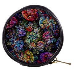 Floral Fractal 3d Art Pattern Mini Makeup Bag