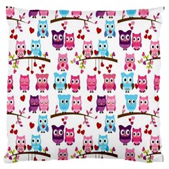 Owl Pattern Large Cushion Case (two Sides)