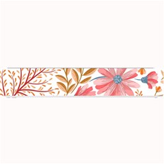 Red Flower Seamless Floral Flora Small Bar Mat