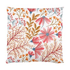 Red Flower Seamless Floral Flora Standard Cushion Case (one Side)