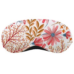 Red Flower Seamless Floral Flora Sleep Mask