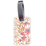 Red Flower Seamless Floral Flora Luggage Tag (two sides) Front