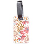 Red Flower Seamless Floral Flora Luggage Tag (two sides) Back