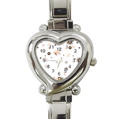 Golden-snowflake Heart Italian Charm Watch by saad11