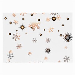 Golden-snowflake Large Glasses Cloth (2 Sides) by saad11