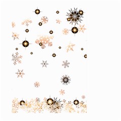 Golden-snowflake Large Garden Flag (two Sides)