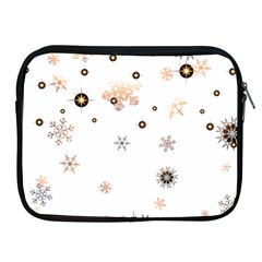 Golden-snowflake Apple Ipad 2/3/4 Zipper Cases