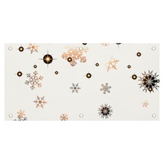 Golden-snowflake Banner And Sign 6  X 3  by saad11