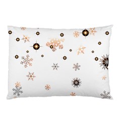 Golden-snowflake Pillow Case by saad11