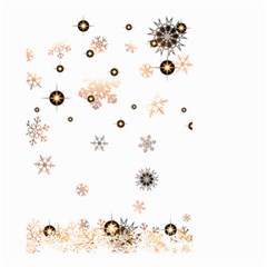 Golden-snowflake Small Garden Flag (two Sides)