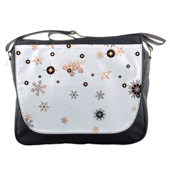 Golden-snowflake Messenger Bag