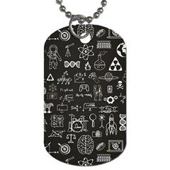 Doodle Art Chemistry Art Dog Tag (two Sides) by Cemarart