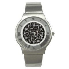 Doodle Art Chemistry Art Stainless Steel Watch