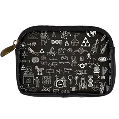 Doodle Art Chemistry Art Digital Camera Leather Case