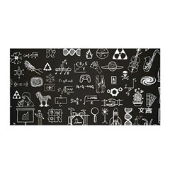 Doodle Art Chemistry Art Satin Wrap 35  X 70 