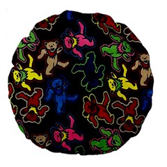 Dead Head Deadhead Grateful Dead Large 18  Premium Round Cushions