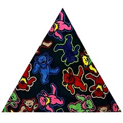 Dead Head Deadhead Grateful Dead Wooden Puzzle Triangle by Cemarart