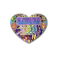 Grateful Dead Rubber Coaster (heart)