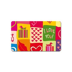 I Love You Doodle Magnet (name Card)