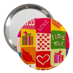 I Love You Doodle 3  Handbag Mirrors