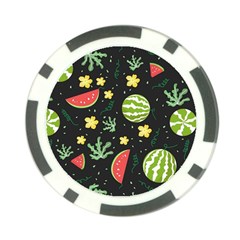 Watermelon Doodle Pattern Poker Chip Card Guard