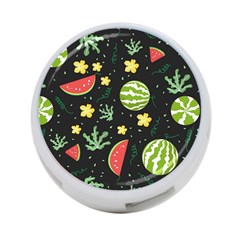 Watermelon Doodle Pattern 4-port Usb Hub (two Sides)