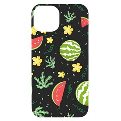 Watermelon Doodle Pattern Iphone 14 Black Uv Print Case