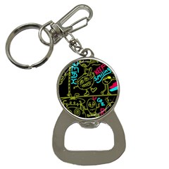 Keep Smiing Doodle Bottle Opener Key Chain