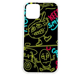 Keep Smiing Doodle Iphone 12 Pro Max Tpu Uv Print Case by Cemarart