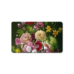 Parrot Painting Flower Art Magnet (name Card)