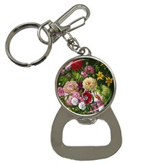 Parrot Painting Flower Art Bottle Opener Key Chain