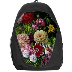 Parrot Painting Flower Art Backpack Bag by Cemarart