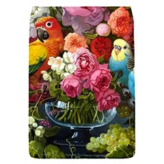 Flower And Parrot Art Flower Painting Removable Flap Cover (s) by Cemarart