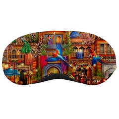 Arabian Street Art Colorful Peacock Tiger Man Parrot Horse Dancer Fantasy Sleep Mask