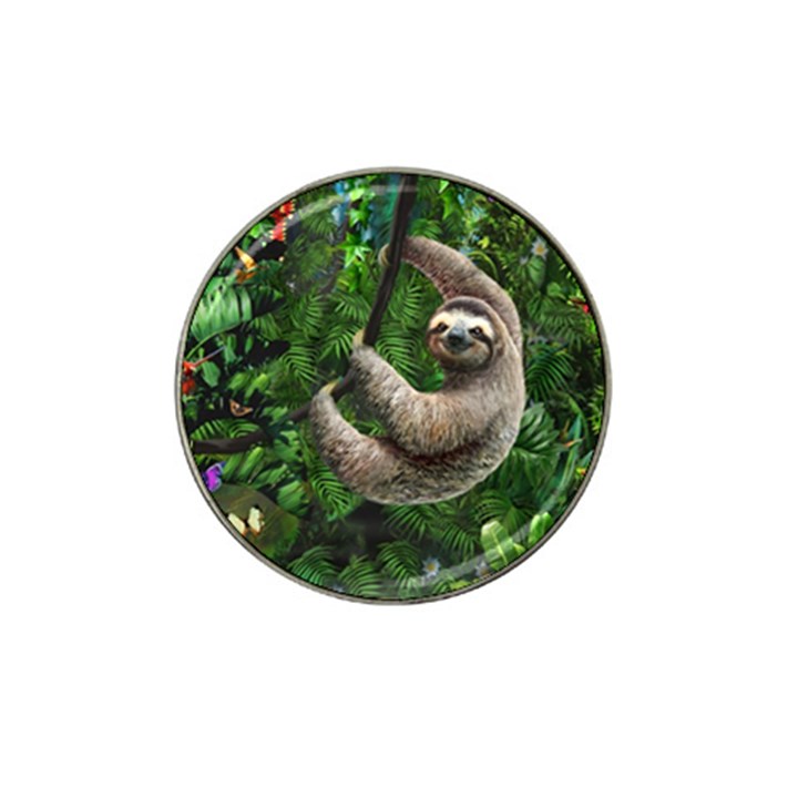 Sloth In Jungle Art Animal Fantasy Hat Clip Ball Marker (4 pack)