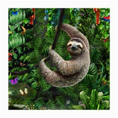 Sloth In Jungle Art Animal Fantasy Medium Glasses Cloth