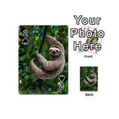 Sloth In Jungle Art Animal Fantasy Playing Cards 54 Designs (mini)