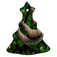 Sloth In Jungle Art Animal Fantasy Ornament (christmas Tree) 