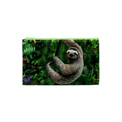 Sloth In Jungle Art Animal Fantasy Cosmetic Bag (xs)