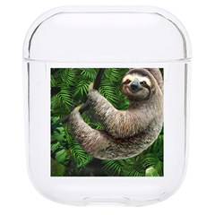 Sloth In Jungle Art Animal Fantasy Hard Pc Airpods 1/2 Case by Cemarart