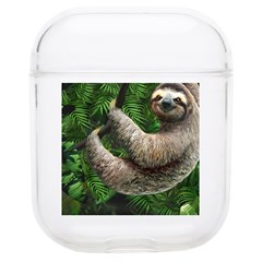 Sloth In Jungle Art Animal Fantasy Soft Tpu Airpods 1/2 Case by Cemarart