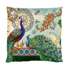 Royal Peacock Feather Art Fantasy Standard Cushion Case (two Sides)