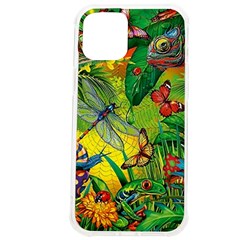 The Chameleon Colorful Mushroom Jungle Flower Insect Summer Dragonfly Iphone 12 Pro Max Tpu Uv Print Case by Cemarart